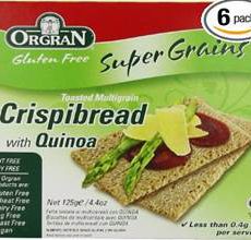 OrgraN Gluten-Free Toasted Multi-Grain Crispibread wQuinoa