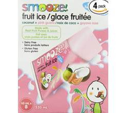 Smooze Gluten-Free Fruit Ice Pops Coconut Pink Guava