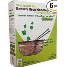Vietnamese Gluten-Free Brown Rice Noodles wGreen Tea